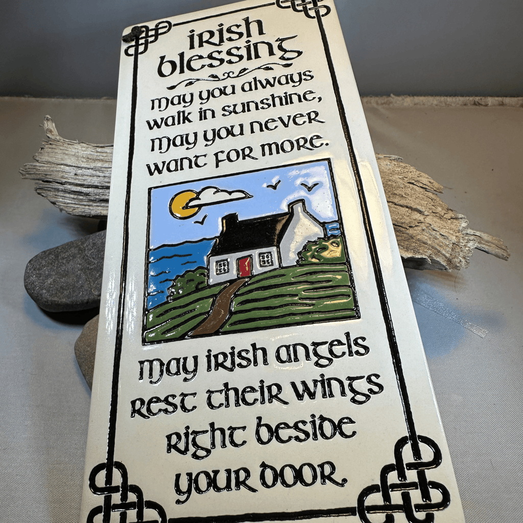 Irish Angels Blessing Ceramic Wall Art Gifts La Vie Bien Irish Angels Blessing Ceramic Wall Art
