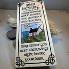 Irish Angels Blessing Ceramic Wall Art Gifts La Vie Bien Irish Angels Blessing Ceramic Wall Art