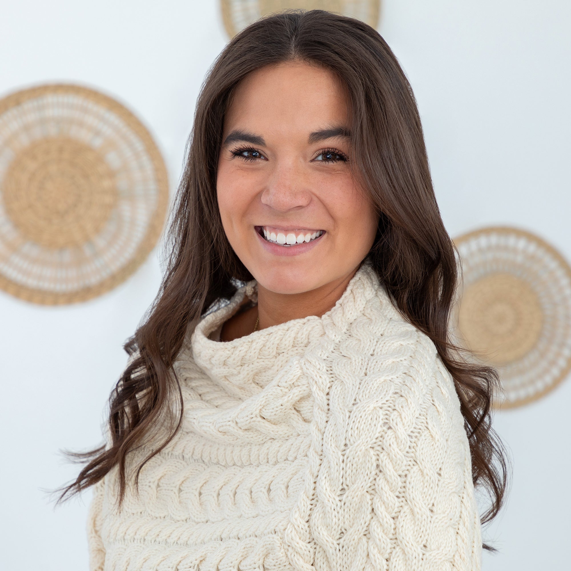 Irish Aran Wool Poncho Sweaters & Cardigans La Vie Bien Irish Aran Wool Poncho