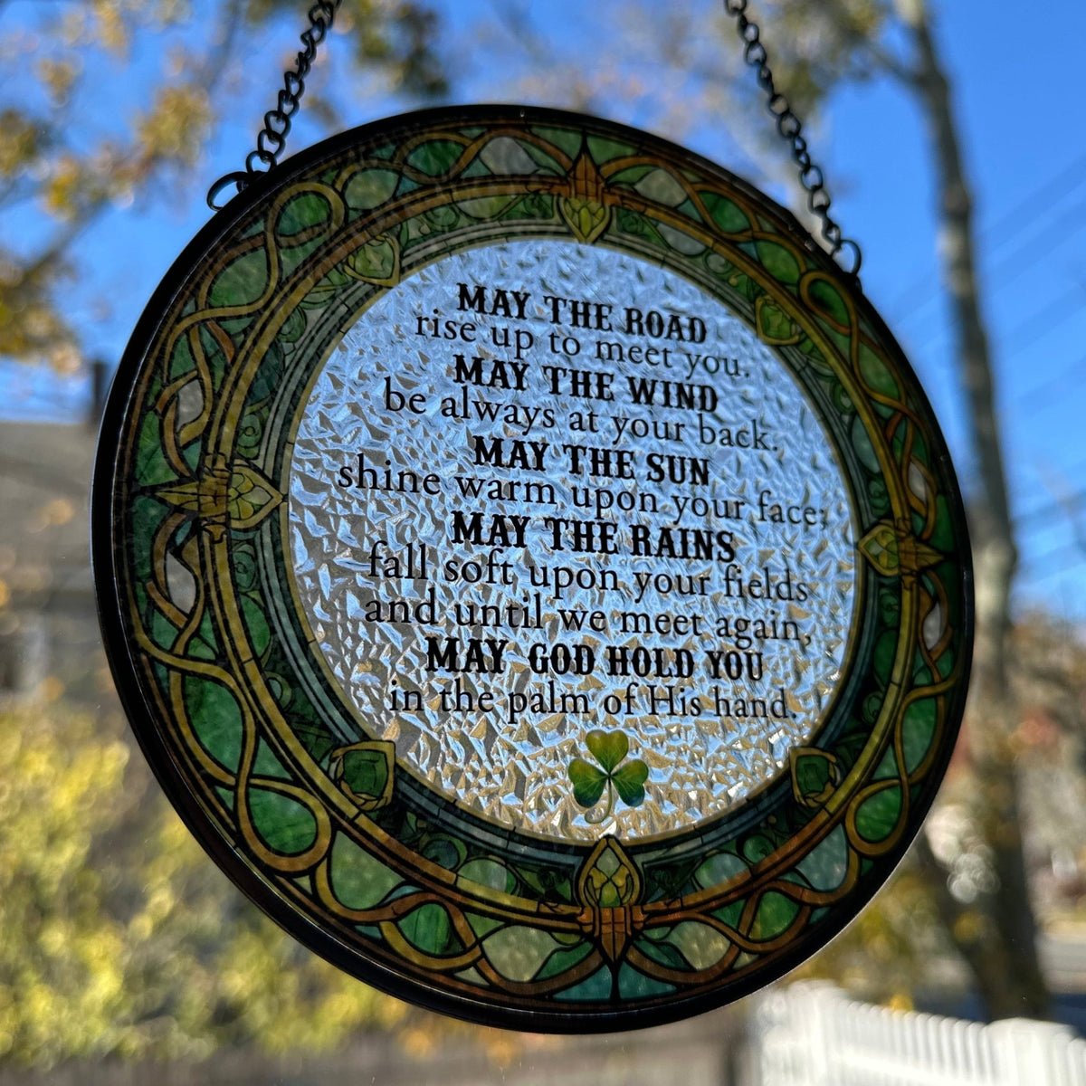 Irish Blessing Suncatcher Gifts La Vie Bien Irish Blessing Suncatcher