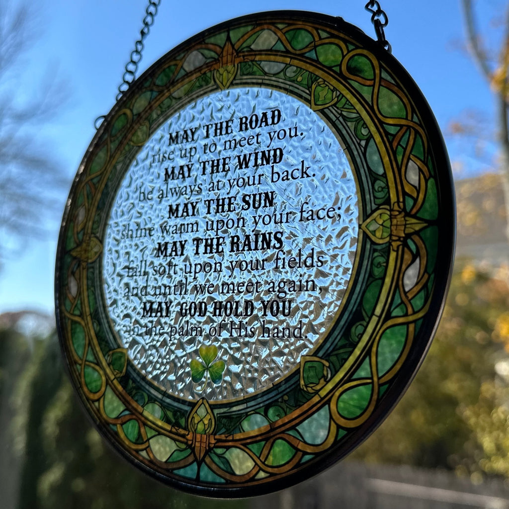 Irish Blessing Suncatcher Gifts La Vie Bien Irish Blessing Suncatcher