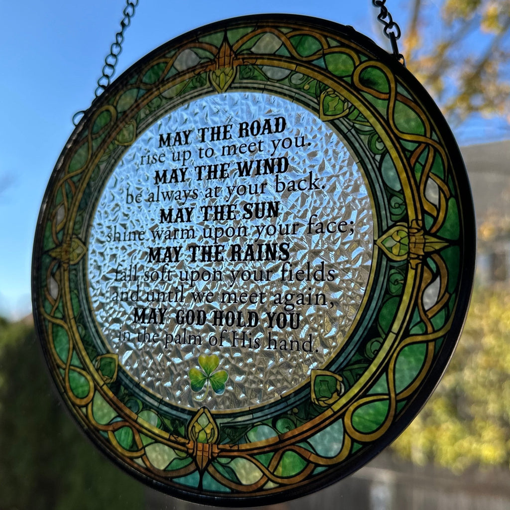 Irish Blessing Suncatcher Gifts La Vie Bien Irish Blessing Suncatcher
