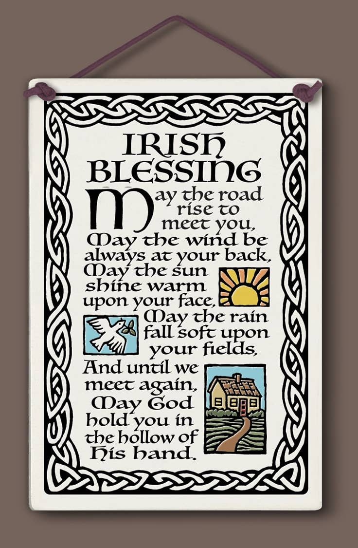 Irish Blessing Wall Art Gifts La Vie Bien Irish Blessing Wall Art