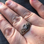 Irish Claddagh Chevron Ring in Sterling Silver Ring La Vie Bien Irish Claddagh Chevron Ring in Sterling Silver