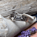 Irish Claddagh Chevron Ring in Sterling Silver Ring La Vie Bien Irish Claddagh Chevron Ring in Sterling Silver