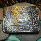 Irish Claddagh Kilt Belt Buckle for Men Belt Buckle La Vie Bien Irish Claddagh Kilt Belt Buckle for Men