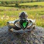Irish Claddagh Trinity Knot Ring in Sterling Silver Ring La Vie Bien Irish Claddagh Trinity Knot Ring in Sterling Silver