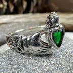 Irish Claddagh Trinity Knot Ring in Sterling Silver Ring La Vie Bien Irish Claddagh Trinity Knot Ring in Sterling Silver