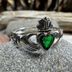 Irish Claddagh Trinity Knot Ring in Sterling Silver Ring La Vie Bien Irish Claddagh Trinity Knot Ring in Sterling Silver