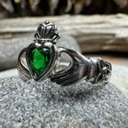 Irish Claddagh Trinity Knot Ring in Sterling Silver Ring La Vie Bien Irish Claddagh Trinity Knot Ring in Sterling Silver