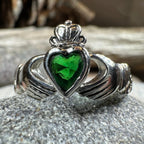 Irish Claddagh Trinity Knot Ring in Sterling Silver Ring La Vie Bien Irish Claddagh Trinity Knot Ring in Sterling Silver
