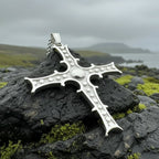 Irish Cross of Cong Necklace in Sterling Silver Pendant La Vie Bien Irish Cross of Cong Necklace in Sterling Silver