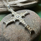 Irish Cross of Cong Necklace in Sterling Silver Pendant La Vie Bien Irish Cross of Cong Necklace in Sterling Silver