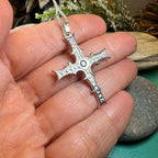 Irish Cross of Cong Necklace in Sterling Silver Pendant La Vie Bien Irish Cross of Cong Necklace in Sterling Silver
