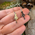 Irish Dancer Earrings in Sterling Silver Dangle Earrings La Vie Bien Irish Dancer Earrings in Sterling Silver