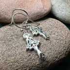 Irish Dancer Earrings in Sterling Silver Dangle Earrings La Vie Bien Irish Dancer Earrings in Sterling Silver
