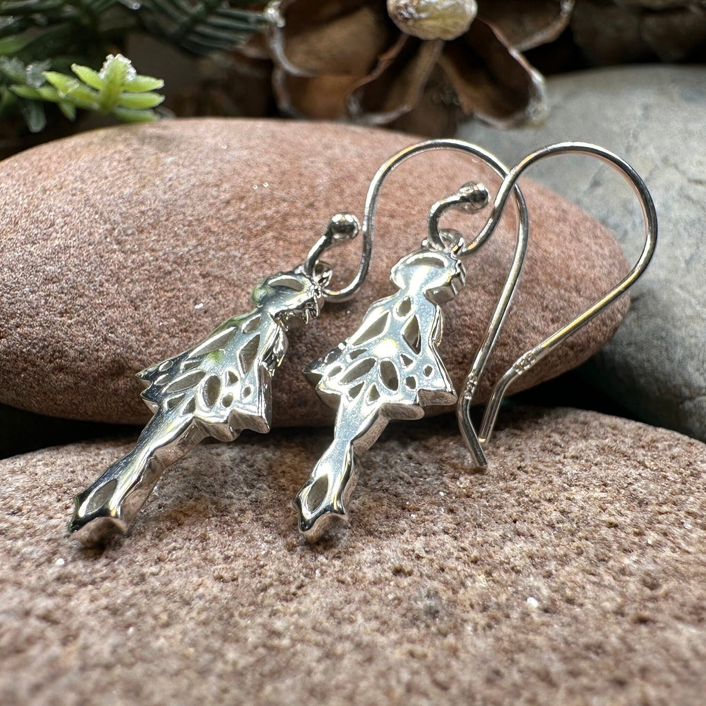 Irish Dancer Earrings in Sterling Silver Dangle Earrings La Vie Bien Irish Dancer Earrings in Sterling Silver