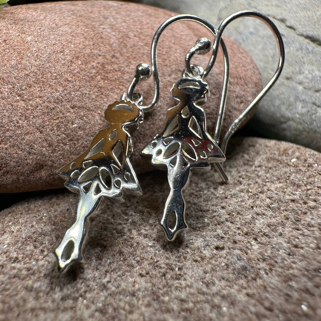 Irish Dancer Earrings in Sterling Silver Dangle Earrings La Vie Bien Irish Dancer Earrings in Sterling Silver
