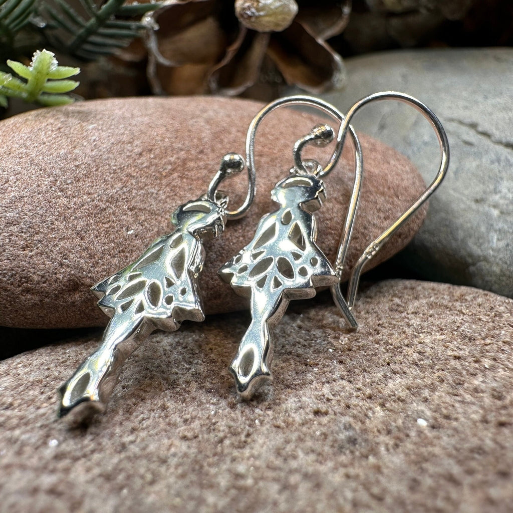 Irish Dancer Earrings in Sterling Silver Dangle Earrings La Vie Bien Irish Dancer Earrings in Sterling Silver