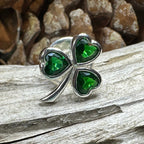 Irish Emerald Shamrock Lapel Pin La Vie Bien Irish Emerald Shamrock Lapel Pin