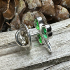 Irish Emerald Shamrock Lapel Pin La Vie Bien Irish Emerald Shamrock Lapel Pin