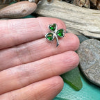 Irish Emerald Shamrock Lapel Pin La Vie Bien Irish Emerald Shamrock Lapel Pin