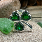 Irish Emerald Shamrock Lapel Pin La Vie Bien Irish Emerald Shamrock Lapel Pin