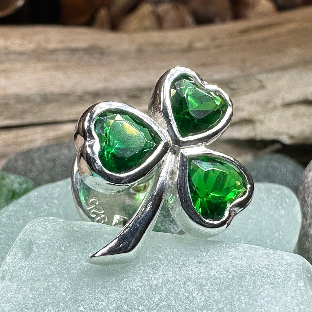 Irish Emerald Shamrock Lapel Pin La Vie Bien Irish Emerald Shamrock Lapel Pin