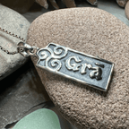 Irish Gaelic Love Grá Necklace in Sterling Silver Pendant La Vie Bien Irish Gaelic Love Grá Necklace in Sterling Silver