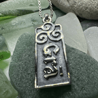 Irish Gaelic Love Grá Necklace in Sterling Silver Pendant La Vie Bien Irish Gaelic Love Grá Necklace in Sterling Silver