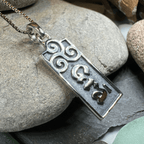Irish Gaelic Love Grá Necklace in Sterling Silver Pendant La Vie Bien Irish Gaelic Love Grá Necklace in Sterling Silver