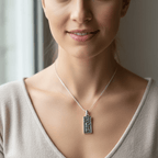 Irish Gaelic Love Grá Necklace in Sterling Silver Pendant La Vie Bien Irish Gaelic Love Grá Necklace in Sterling Silver