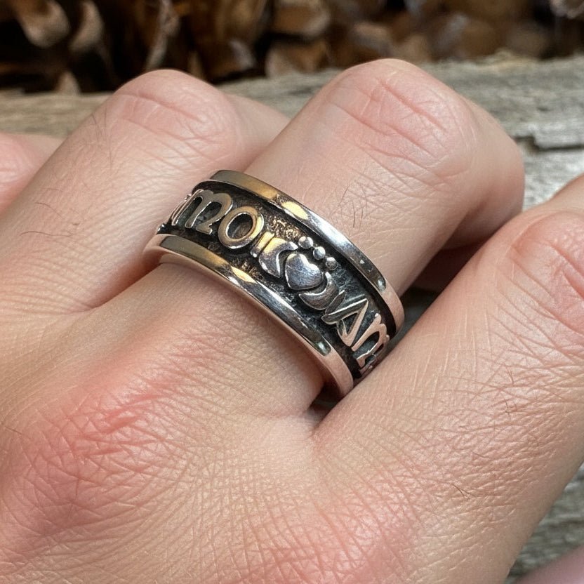 Irish Gaelic Soulmate Ring in Sterling Silver Ring La Vie Bien Irish Gaelic Soulmate Ring in Sterling Silver