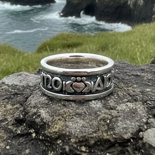 Irish Gaelic Soulmate Ring in Sterling Silver Ring La Vie Bien Irish Gaelic Soulmate Ring in Sterling Silver