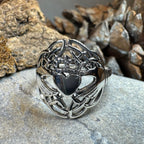 Irish Lace Claddagh Ring in Sterling Silver Ring La Vie Bien Irish Lace Claddagh Ring in Sterling Silver