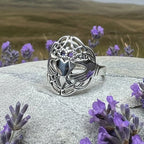 Irish Lace Claddagh Ring in Sterling Silver Ring La Vie Bien Irish Lace Claddagh Ring in Sterling Silver