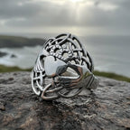 Irish Lace Claddagh Ring in Sterling Silver Ring La Vie Bien Irish Lace Claddagh Ring in Sterling Silver