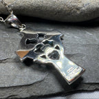 Irish Love Shamrock Claddagh Cross Necklace Pendant La Vie Bien Irish Love Shamrock Claddagh Cross Necklace