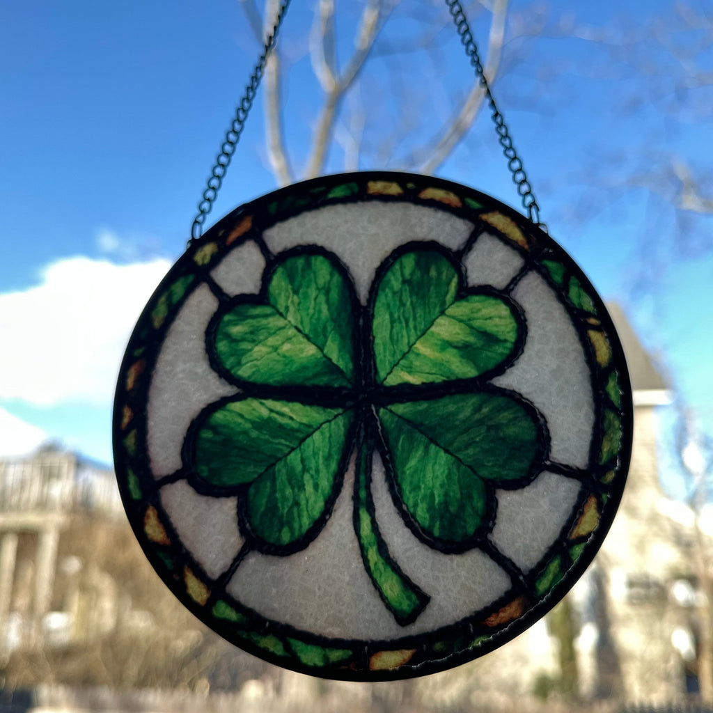 Irish Lucky Shamrock Stained Glass Gift Gifts La Vie Bien Irish Lucky Shamrock Stained Glass Gift