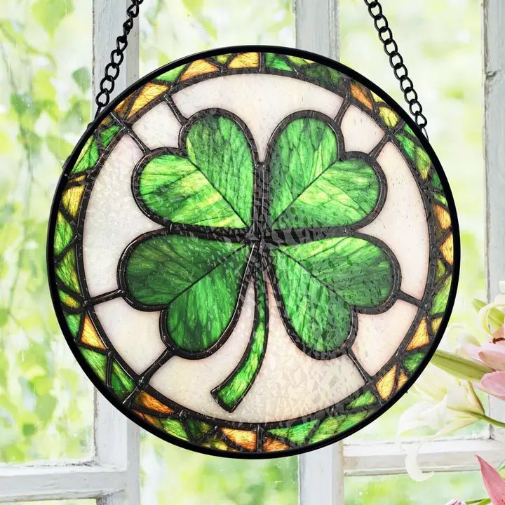 Irish Lucky Shamrock Stained Glass Gift Gifts La Vie Bien Irish Lucky Shamrock Stained Glass Gift