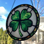 Irish Lucky Shamrock Stained Glass Gift Gifts La Vie Bien Irish Lucky Shamrock Stained Glass Gift
