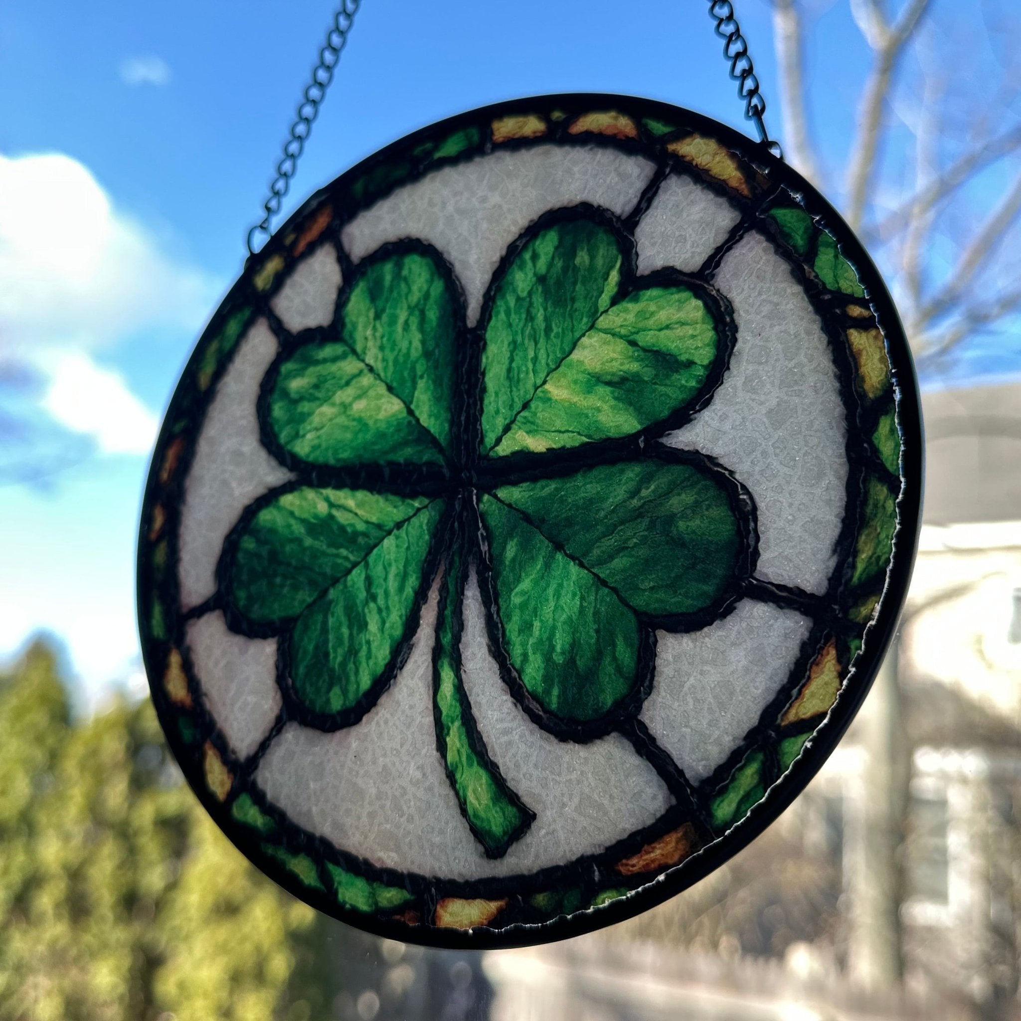 Irish Lucky Shamrock Stained Glass Gift Gifts La Vie Bien Irish Lucky Shamrock Stained Glass Gift