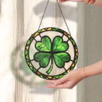 Irish Lucky Shamrock Stained Glass Gift Gifts La Vie Bien Irish Lucky Shamrock Stained Glass Gift
