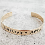 IRREFUTABLY JEWISH Adjustable Cuff Bracelet by Salt Sparkle Shalom