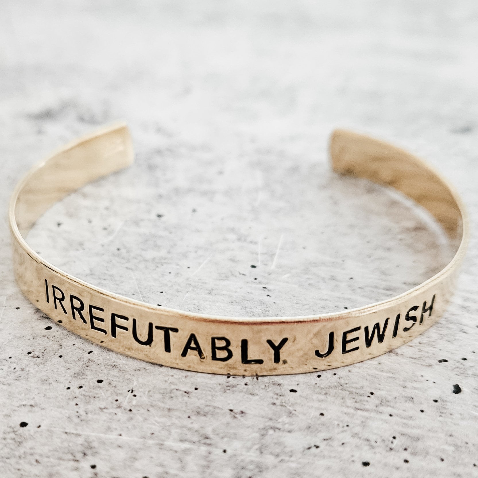 IRREFUTABLY JEWISH Adjustable Cuff Bracelet