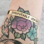 IRREFUTABLY JEWISH Adjustable Cuff Bracelet by Salt Sparkle Shalom