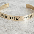 IRREFUTABLY JEWISH Adjustable Cuff Bracelet by Salt Sparkle Shalom