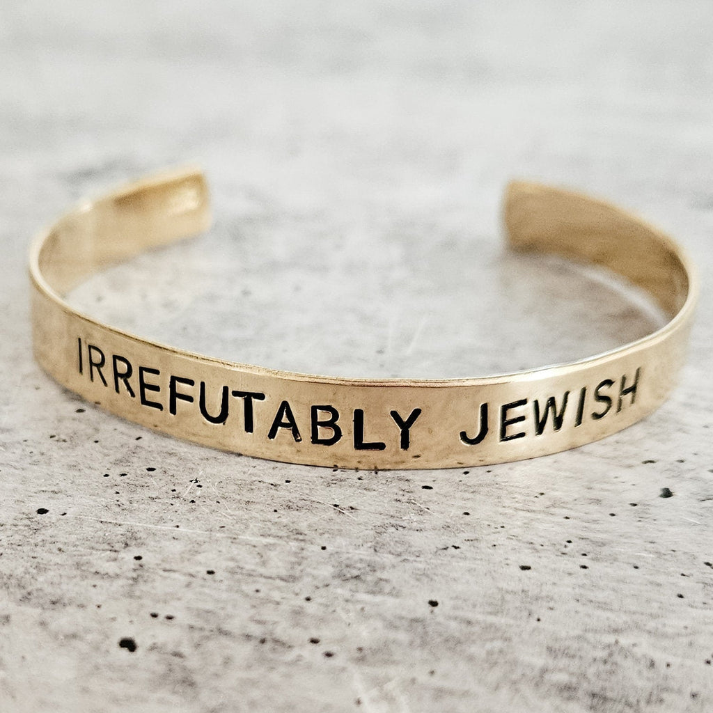 IRREFUTABLY JEWISH Adjustable Cuff Bracelet