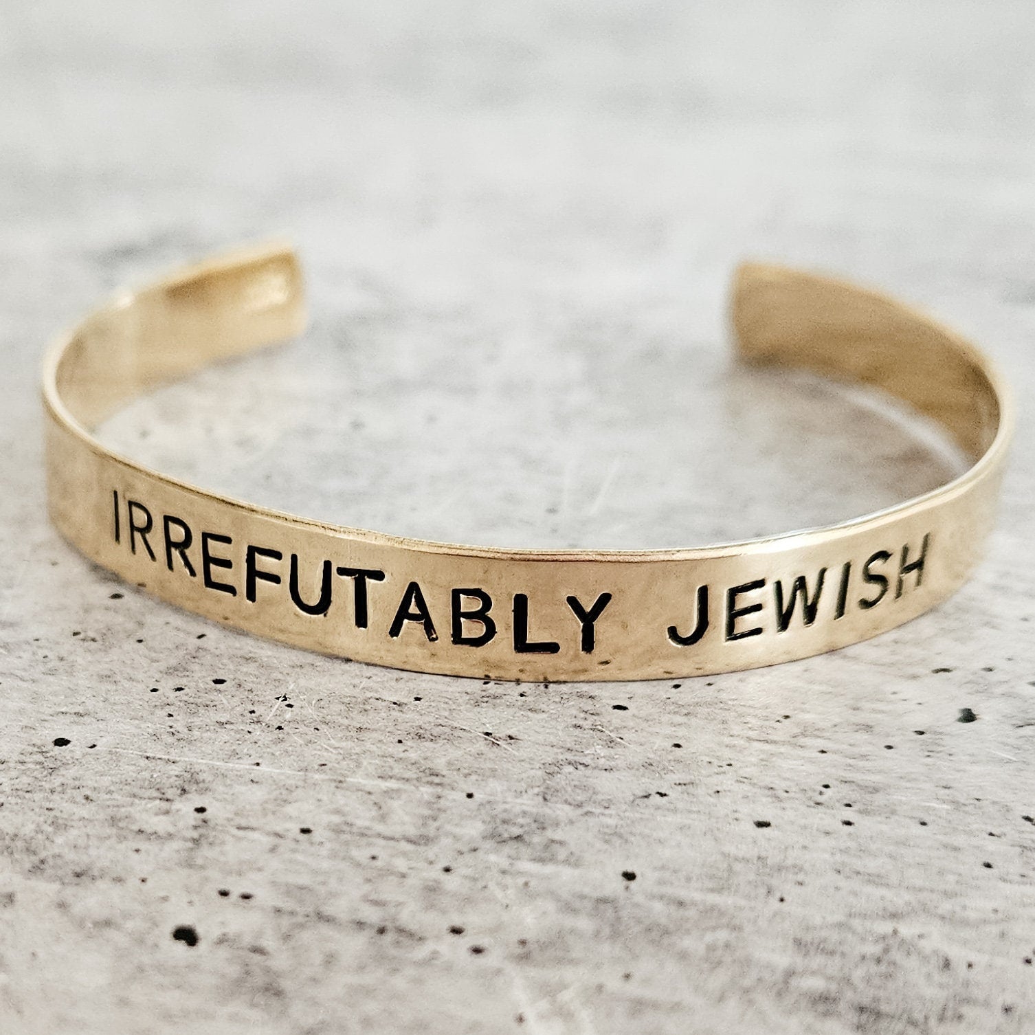 IRREFUTABLY JEWISH Adjustable Cuff Bracelet