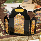 Islamic Acrylic Folding Screen Hollow Pattern Desktop Decor (MAC402)